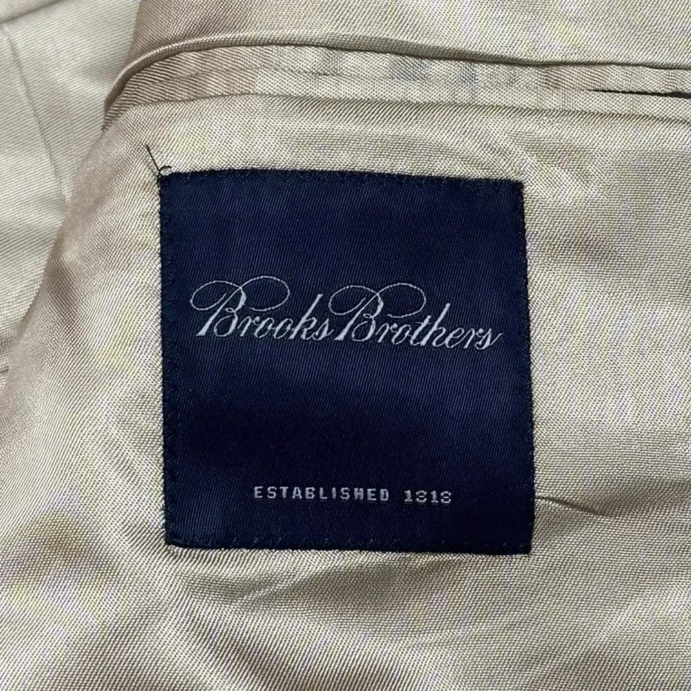 Brooks Brothers Houndstooth Wool Silk Sport Coat Suit Jacket Career Luxury 40R